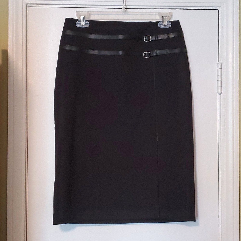 Straight Black Skirt